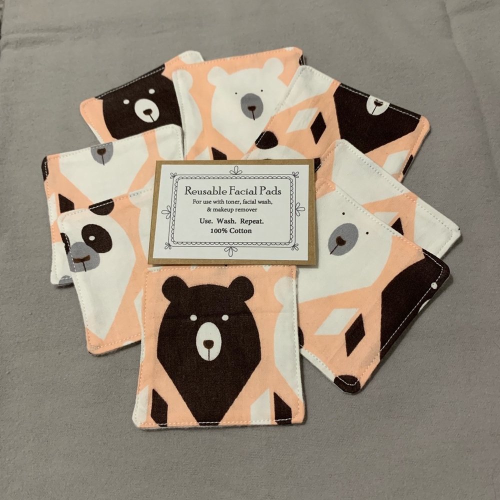 Reusable Facial Wipes 100% cotton